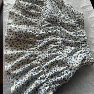 Zara Blue and White Floral Skirt